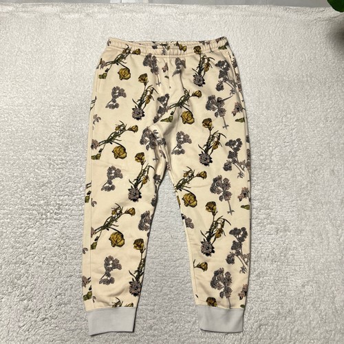 Pantaloni Nike Uomo 2XL XXL Tan Club Pile Joggers Running Felpati Floreale - Foto 1 di 14