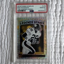 🔥 2018 Donruss Rod Woodson #LS-6 PSA 10 🏈 Steelers Legend! 💎