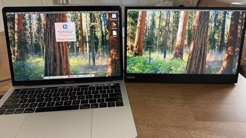 Lenovo ThinkVision M14 14" FHD 1920x1080 Portable Monitor D18140FX0, Tested - Picture 3 of 7