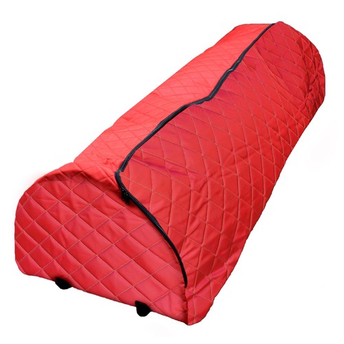 Northlight Quilted Red Rolling Christmas Tree Storage Bag for Trees Up to 7.5ft
