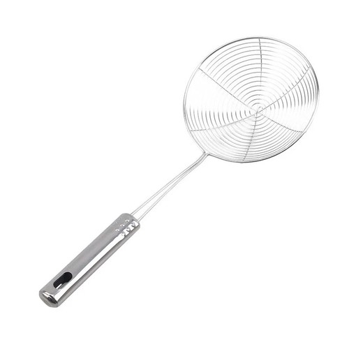 Ladle Spider Skimmer Kitchen Utensil Stainless Steel Mesh Strainer Fry Spoon - Afbeelding 4 van 6