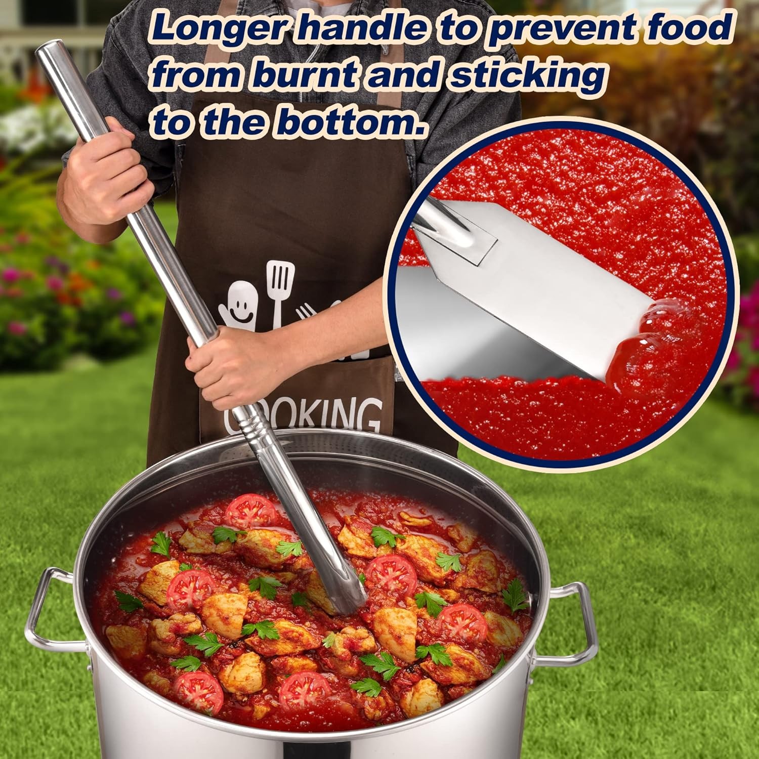 ARC WS121 48 Inch Stainless Steel Mixing Paddle with Threads 48 paddle 