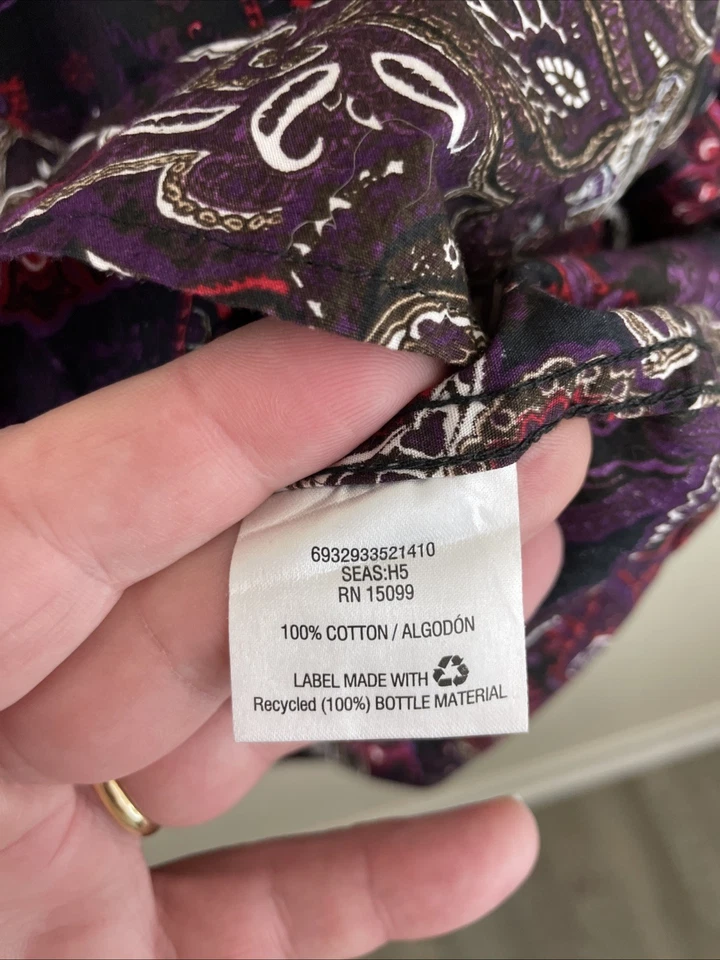 Structure Collection Shirt Mens Large Slim Fit Multicolor Floral Long SLV Button - Image 4 of 4