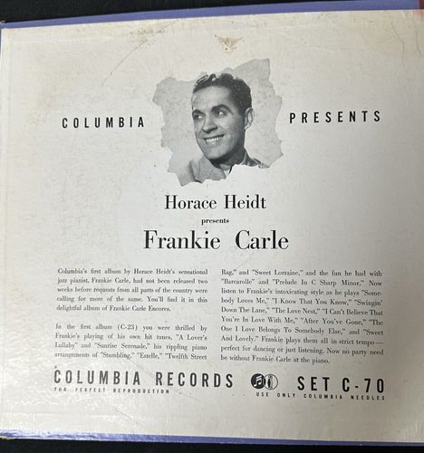 Frankie Carle ENCORES Set SC-70 - Columbia Records - 78 rpm - 1950's - Picture 3 of 19