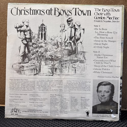 CHRISTMAS AT BOYS TOWN VINYL LP 1978 / GORDON MacRae - Sandcastle Records-SEALED - Picture 2 of 2