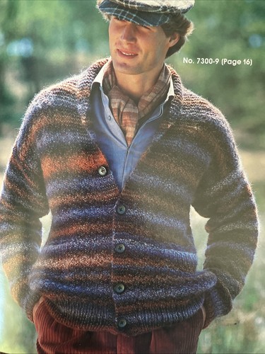 1980 3 SUISSES #7300 Fashion Collection Knitting Patterns - Women, Men, Child - Picture 6 of 8