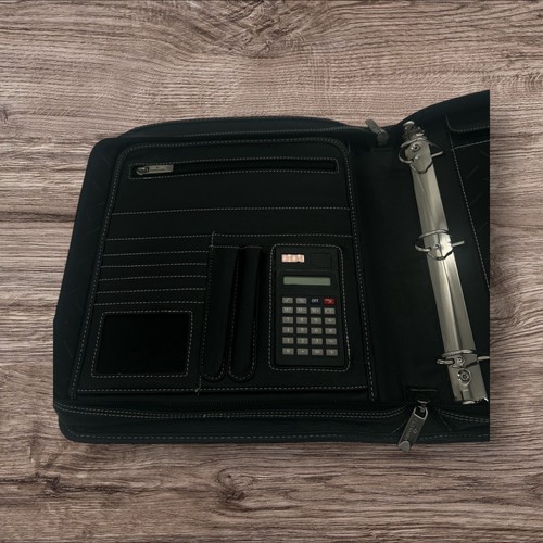 Samsonite 3 Ring Business Binder Zip Around w/ Calculator - Picture 5 of 5