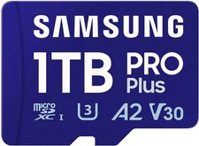Samsung PRO Plus 1TB MicroSDXC Class 10 UHS-I U3 A2 V30 Memory Card  Adaptor