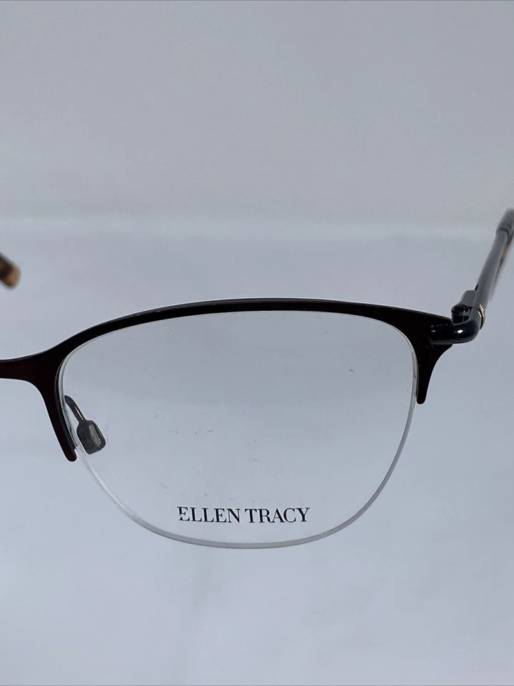 Marco de gafas ELLEN TRACY “AMALFI” NOS Borgoña/Negro Medio Borgoña 52-17-135 Foto 4 de 4