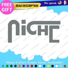 Fits Red Niche wheels Decals Stickers Vinyl Car Rim Mag JDM Tuning Drift Road