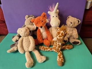 Jellycat Soft Toy Bundle Fox Giraffe Bear Bunny Monkey Unicorn