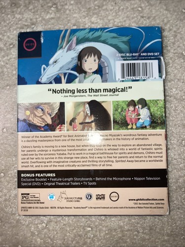 Spirited Away Bluray/DVD Combo With Slip Cover Booklet - Picture 2 of 3