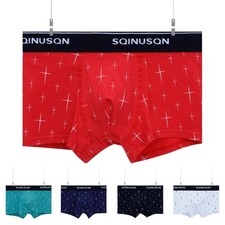 Klassisches Motiv Herren Unterwäsche 95% Baumwolle Stoff Boxershorts Design kla