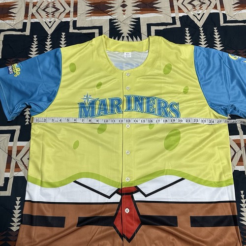 SpongeBob SquarePants Seattle Mariners Jersey SGA 8/3/25 RARE XL Giveaway - Picture 4 of 7