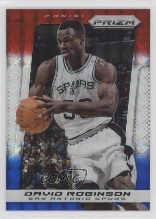 2013-14 Panini Prizm Red White & Blue Mosaic Prizm David Robinson #226 HOF 3z3