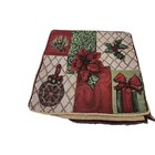 Vintage Christmas Themed Zip Up Couch Pillow Sham 2 Piece 1022-103