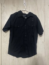 5.11 Tactical PDU Shirt Mens M Black Class B Hidden Zipper Short Sleeve Shirt