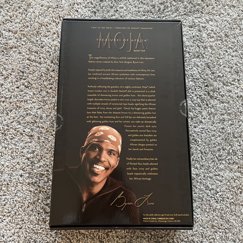 Nuovo - 2001 Moja Barbie di Byron Lars #50826 Collezione Treasures of Africa - Foto 6 di 6