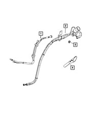 Genuine Mopar Fuel Filler Vent Hose 68402169AB
