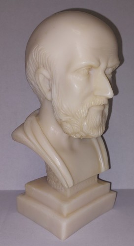 Hippokrates griechischer Philosoph Vater der Medizin Büste Statue - Bild 3 von 14