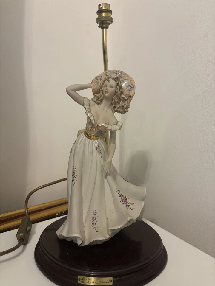 Vintage Capodimonte Lamp - Image 3 of 4