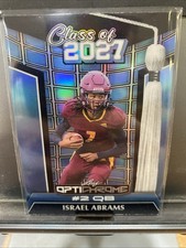 2025 Leaf Optichrome Israel Abrams Class of 2027 Blue Prismatic SSP 1/1