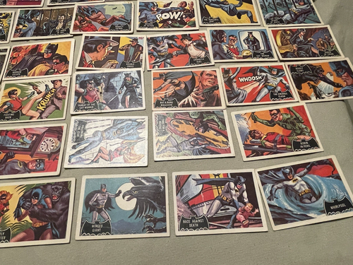 A&BC Batman Teil Set 41 Kaugummi Karten Schwarz Fledermaus Logo - Bild 7 von 24