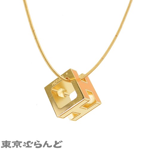 HERMES Cage de H Cube Necklace Metal P0039562 - Picture 3 of 9