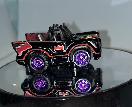 "Custom Made" Hot Wheels Classic TV Batmobile Purple Real Riders Bat Mobile - Picture 6 of 9