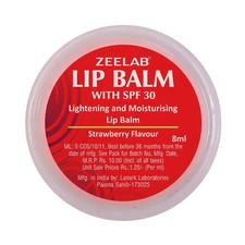 Pack of 10 X Zeelab Lip Balm 8ml With SPF 30 Strawberry Flavour