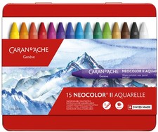 CARAN D'ACHE Aquarell-Wachsmalstift NEOCOLOR II 15er Etui
