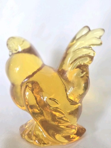 Sunshine Yellow Heisey by Imperial Glass Hen - Picture 3 of 5