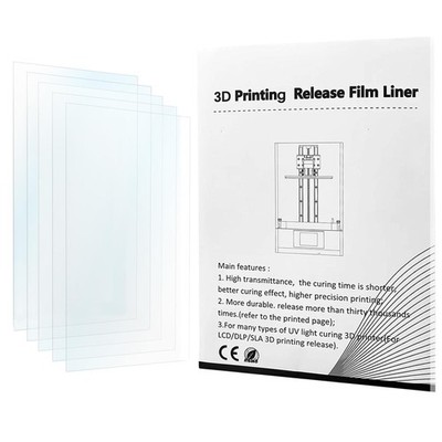 5PCS FEP Film 3D Printer Release Films 260 x 200 x 0.15mm for ELEGOO Saturn/Satu