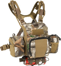 Binocular Harness Case Bino Chest Pack with Magnetic Closure and MOLLE System Wa