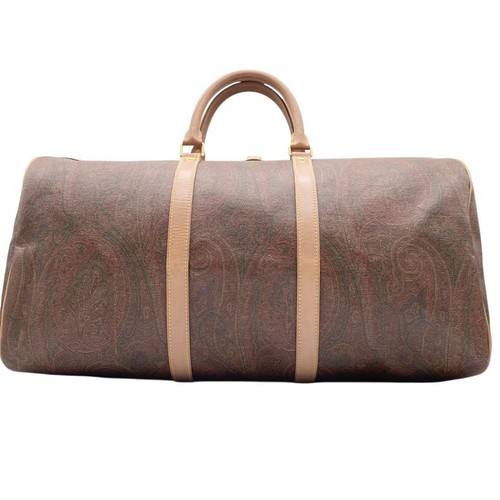 ETRO Paisley 2Way Boston Bag PVC Leather Large Capacity Used - Picture 2 of 11
