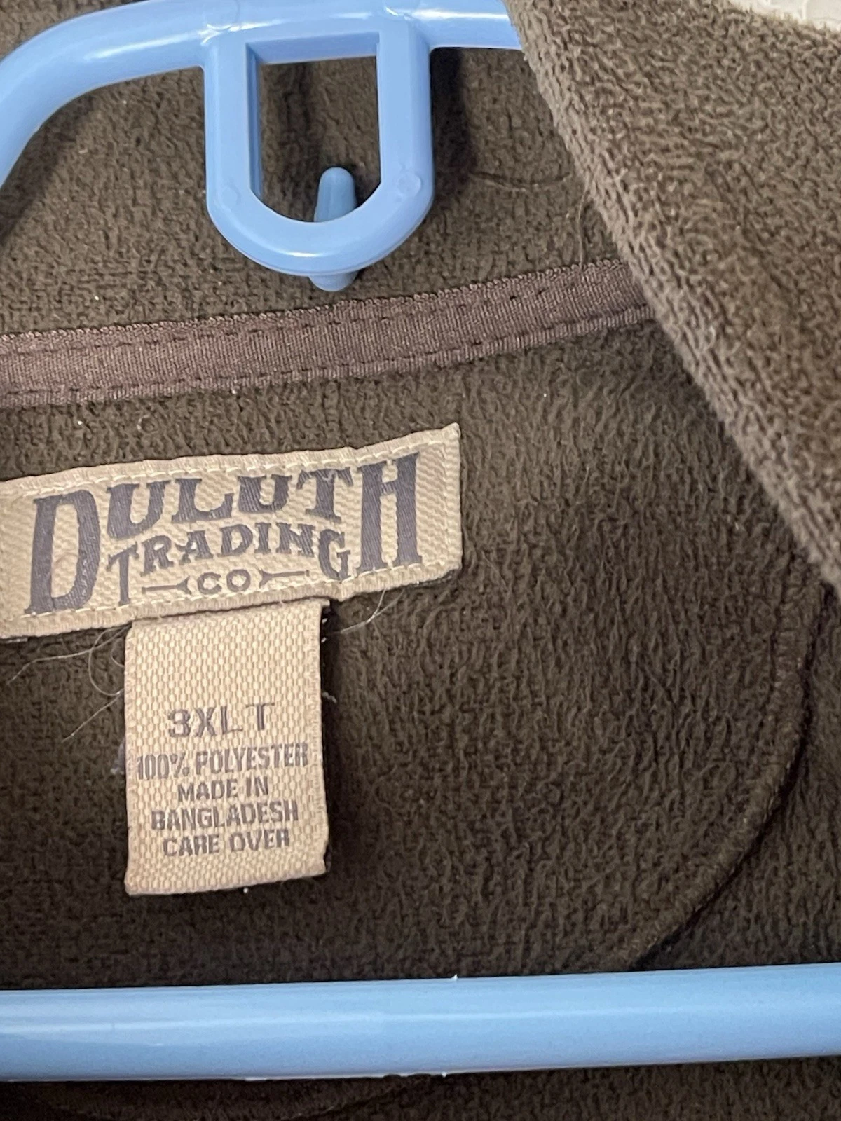 Duluth Trading Co Men's Brown Full Zip Fleece Jacket w/ Pockets Size 3XLT image 3