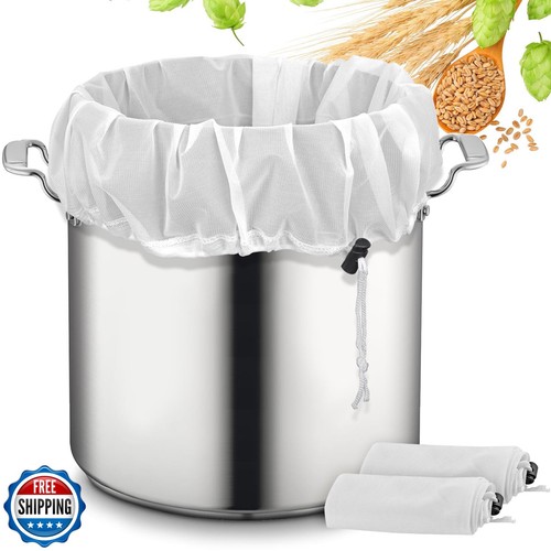 Brühbeutel, 2er Pack extra großer wiederverwendbarer Siebbeutel, 26"x22", 250 Mikron Finne - Bild 1 von 5