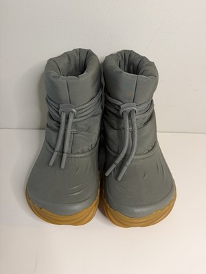 Crocs Mens Echo 208716 Gray Ankle Drawstring Snow Boots Size 10 Men /12 Women