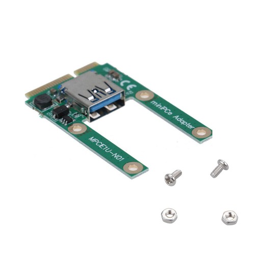 Laptop Mini PCI-e to USB2.0 Adapter Card PCIe Extended USB Interface With Screws - Picture 7 of 11