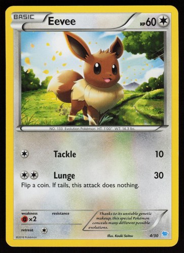 Eevee 4/30 XY Trainer Kit: Pikachu Libre & Suicune