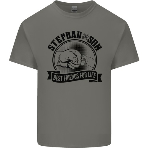 Stepdad & Sohn Beste Freunde Vatertag Herren Leichte Baumwolle T-Shirt - Bild 5 von 29