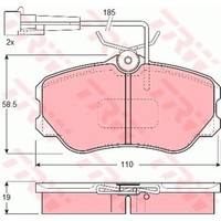 TRW BremsbeläGe Bremsbelegsatz Vorne FüR Fiat Croma Lancia Thema
