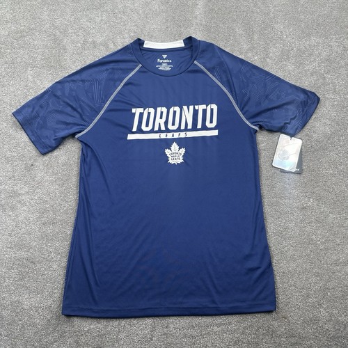 Toronto Maple Leafs Fanatics T-Shirt Erwachsene Größe M blau Spell Out NHL