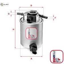 FUEL FILTER S 4020 NR FOR INFINITI V9X 3.0L 6cyl QX70