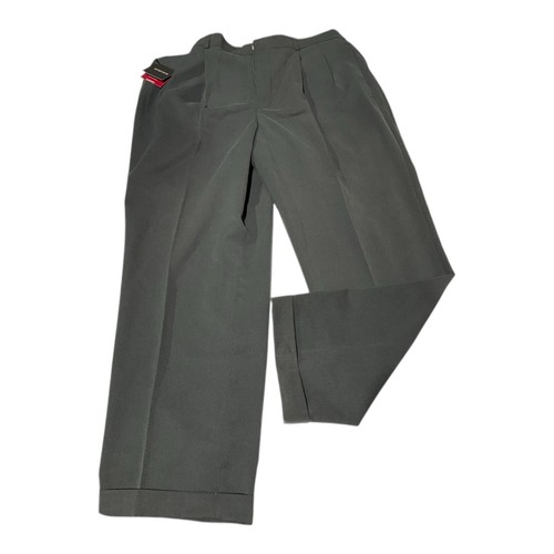 Pantalones de vestir Slates para hombre 36”x30” verde Doeskin ajuste clásico - Imagen 11 de 15