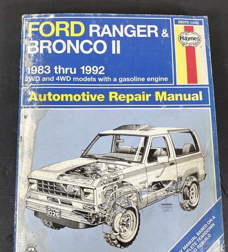 Manual de reparación Haynes 36070 1026 para Ford Ranger y Bronco II 2x2 4x4 1983-1992 - Imagen 5 de 6