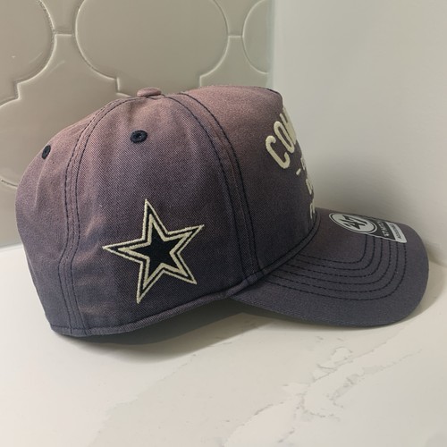 Dallas Cowboys '47 Brand Navy Blue Dusted Hitch Adjustable Snapback Cap OSFM - Picture 6 of 10