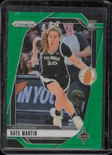 Kate Martin 2024 Panini Prizm WNBA #126 Green Prizms Rookie Las Vegas Aces