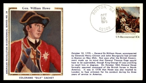 Mayfairstamps US FDC 1975 Bunker Hill General William Howe First Day Cover cca_0