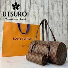 LOUIS VUITTON Papillon 30 Damier Handbag Pouch N51303 Authentic【Condition:S】